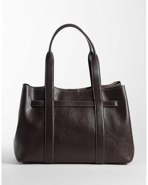 Calvin Klein Black Buckle Tote