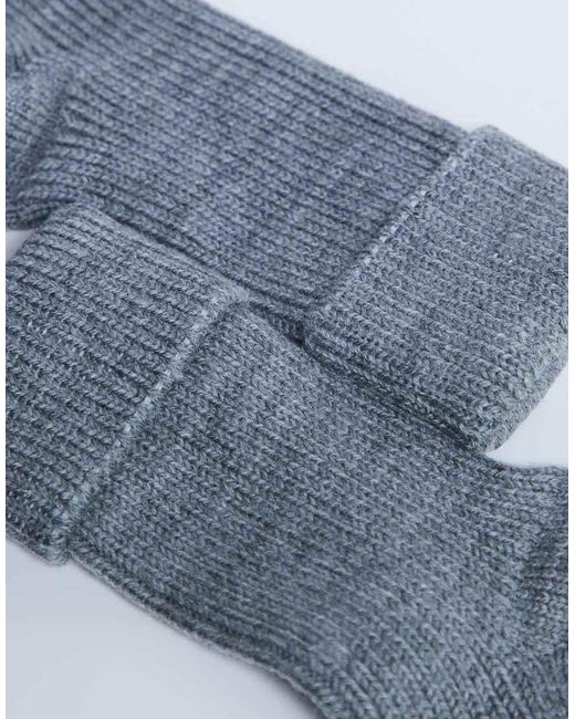 TOPSHOP Tot- Geribbelde Comfortabele Sokken in het Blue