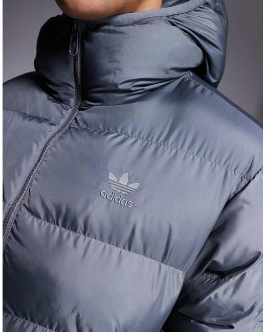 Adidas Originals Blue Puffer Coat for men