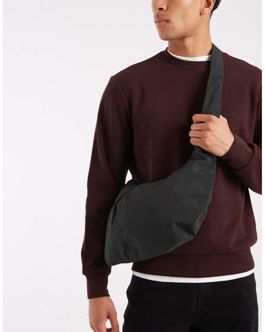 ASOS Black Small Sling Cross Body Bag for men
