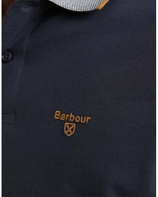Barbour Blue Cornsay Short Sleeve Polo Shirt for men