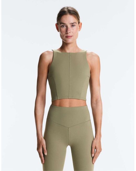 Oysho Green Evermove Tank Top With Straps