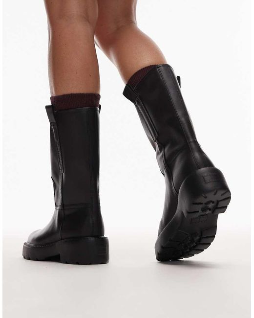 Tommy Hilfiger Black Mid Chunky Boots
