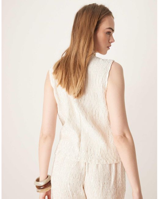 Y.A.S Natural – hochgeschlossenes, ärmelloses oberteil