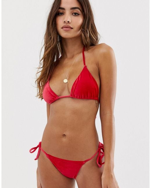 asos triangle bikini