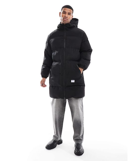HUGO – brooky – wattierte jacke in Black für Herren
