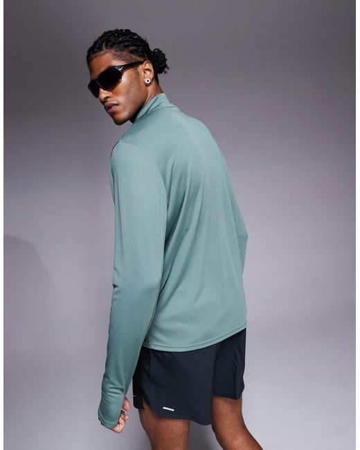 Nike Blue Dri-fit Pacer Long Sleeve Top for men