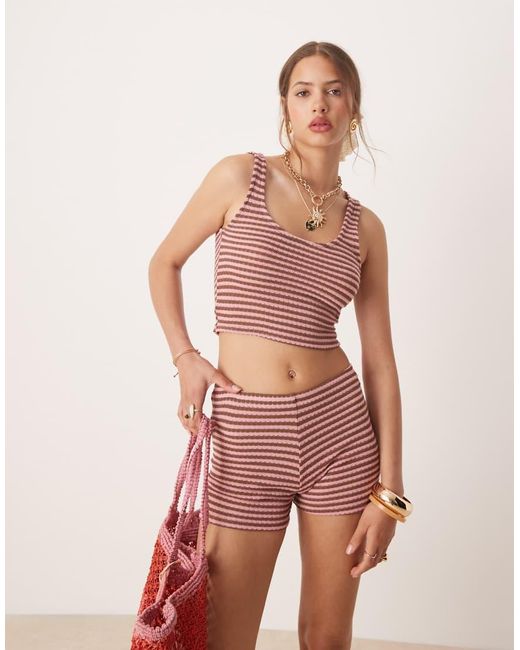 ASOS Pink Knit Micro Shorts