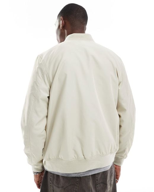 ASOS Gray Lightweight Bomber Jacket for men