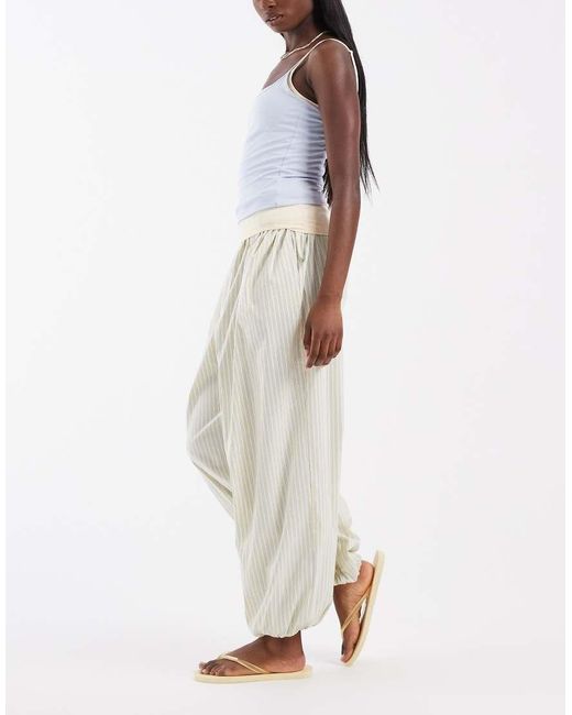 ASOS White Balloon Trouser