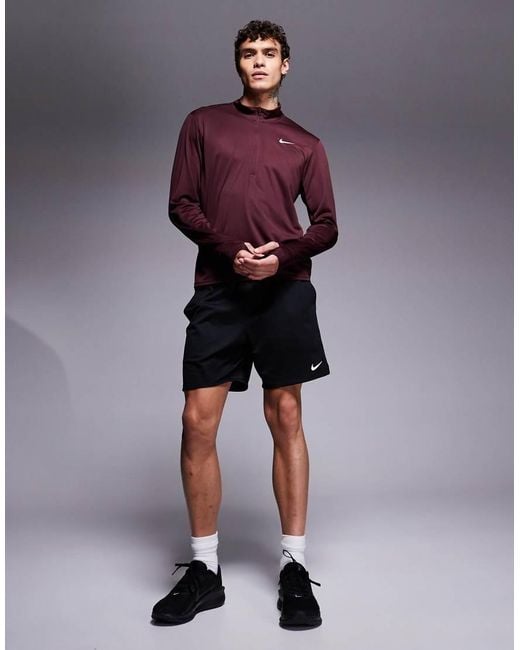 Nike Purple Pacer Dri-Fit 1/4 Zip Top for men
