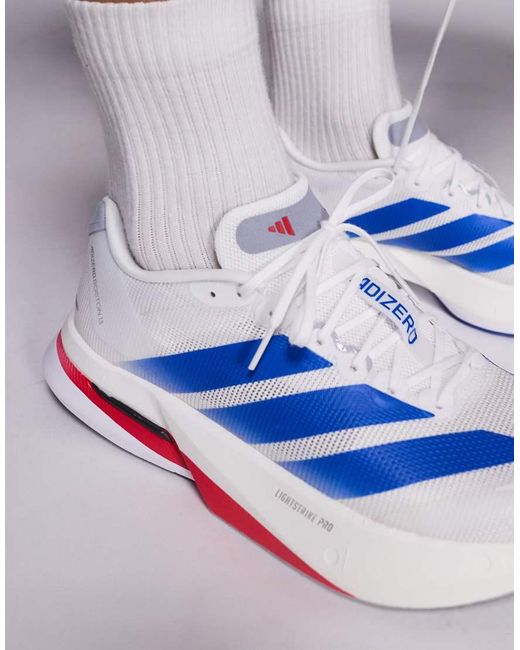 Adidas Originals White Adidas Running Boston 13 Trainers for men