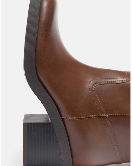 Pull&Bear Brown – stiefel