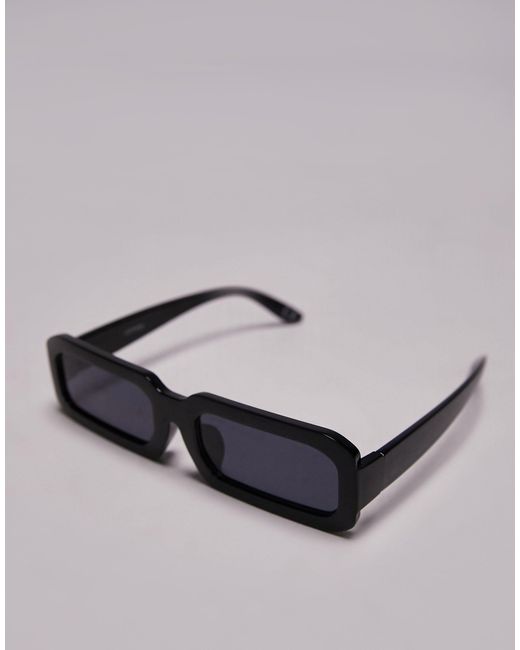TOPSHOP Black Dahlia Rectangular Sunglasses