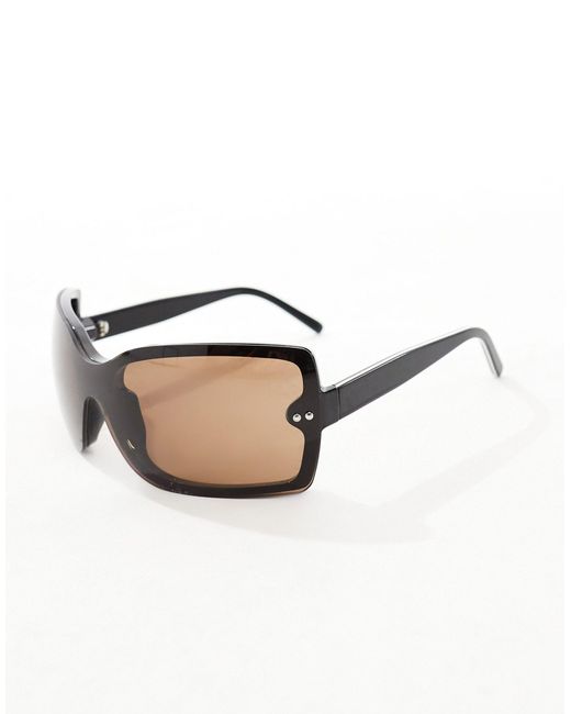 Spitfire Black Sirius-b Oversized Sunglasses