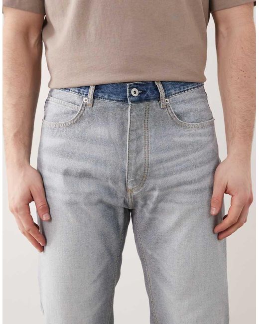 HUGO Natural Hugo Jonah Regular Fit Distressed Denim Jeans for men