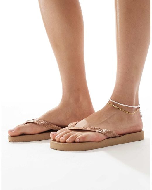 Havaianas Brown Flip Flops