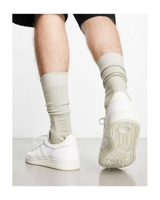 Adidas Originals Handball Spezial - Sneakers Met Rubberen Zool in het White