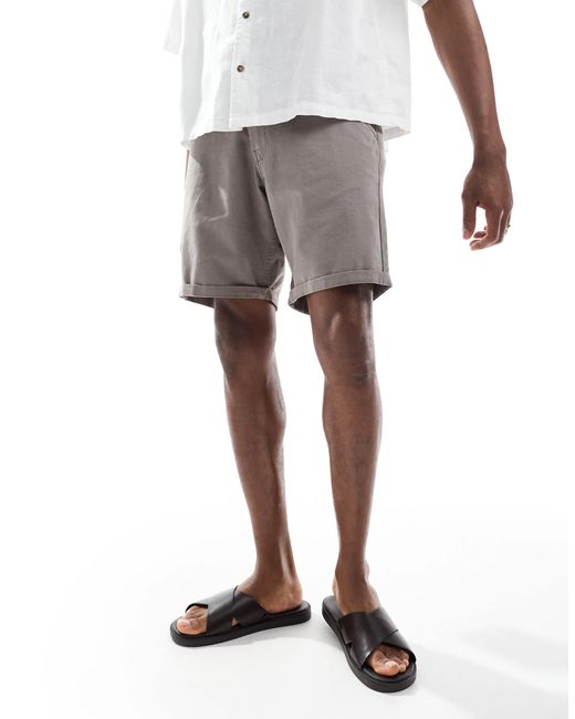 Brave Soul – chinoshorts in White für Herren