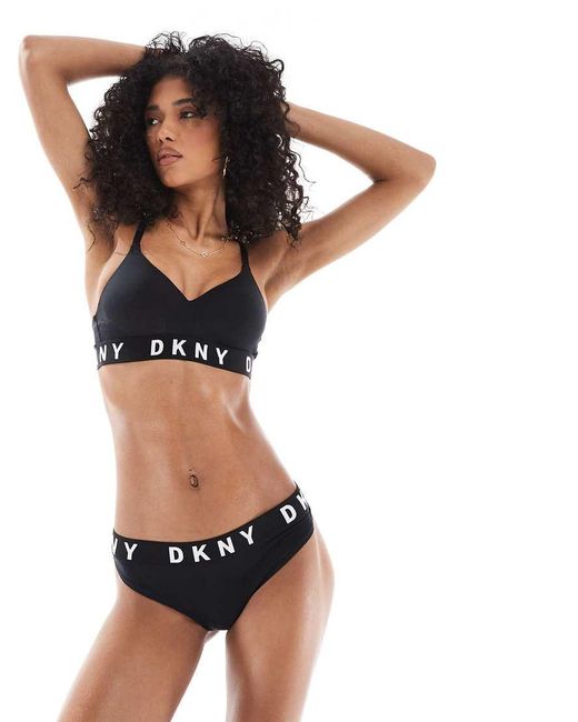 DKNY Black Thong