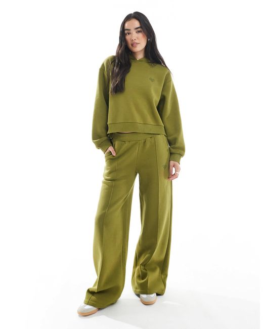 Miss Selfridge Green Wide Leg Jogger Co-Ord