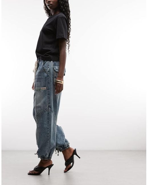 True Religion Blue baggy Denim Jeans