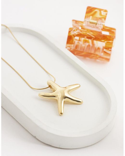 SEOL + GOLD Metallic Seol + gold – seestern-halskette aus 18-karat-gold-vermeil