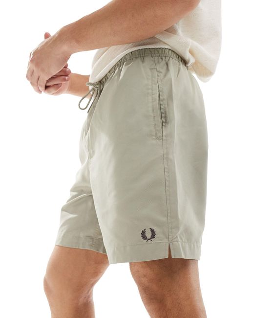 Fred Perry Gray Classic Swim Short for men