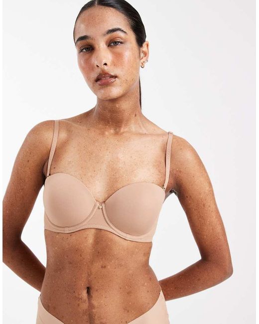 ASOS Natural Moulded Multiway Underwired Bra