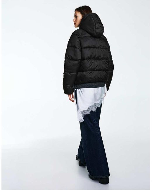 Pull&Bear Black Puffer Jacket