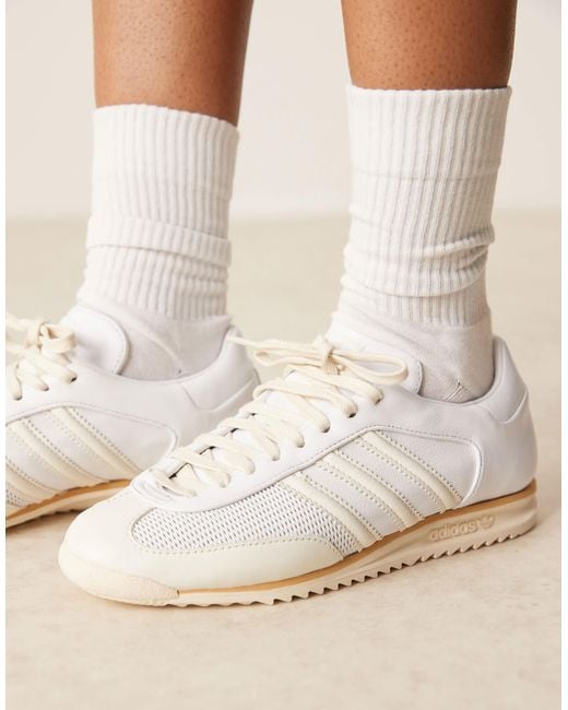 adidas gazelle silver green womens adidas Women's Originals SL 72 OG Shoes