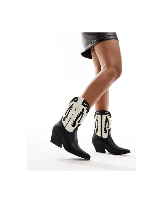 Truffle Collection White Western Boots