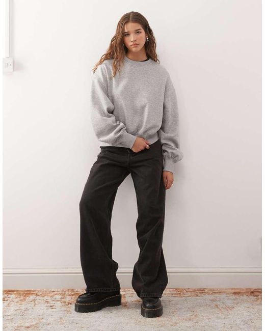 Weekday Gray Standard Fit Sweatshirt