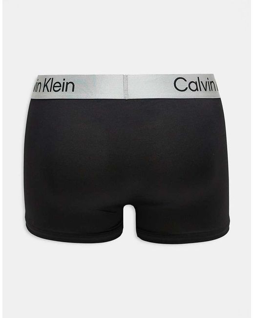Calvin Klein Set Van 3 Boxershorts Van Microvezel in het Black voor heren