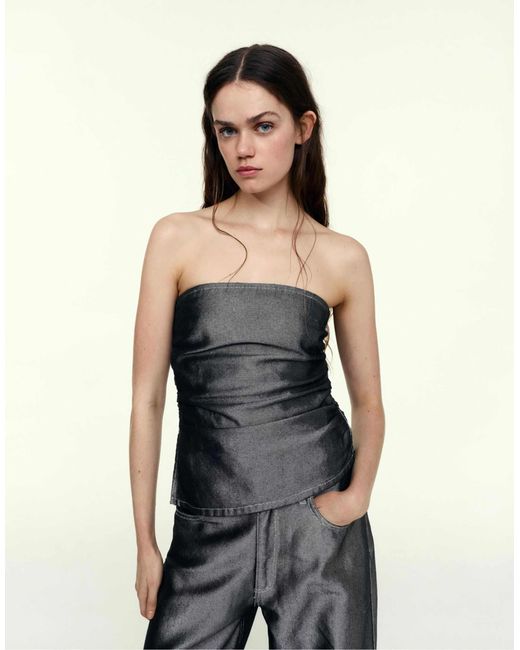 Top bustier Pull&Bear en coloris Black