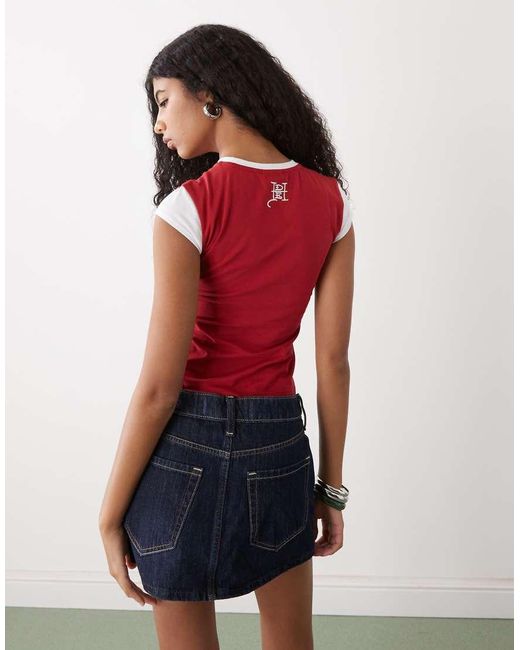Ed Hardy Red Roaring Tiger Ringer Tee