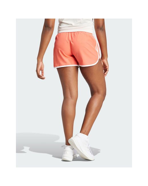Pantalones cortos rojos para correr marathon 20 de adidas Originals de  color Blanco | Lyst