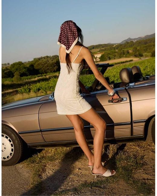 Stradivarius Green Rhinestone Short Dress