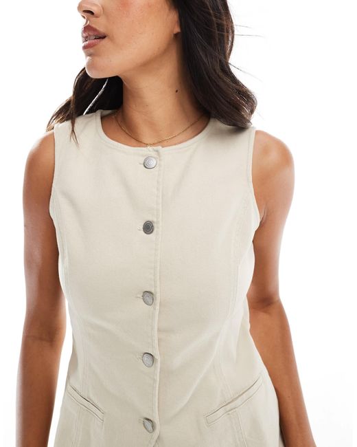 Gilet Threadbare en coloris White