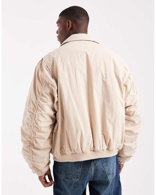 ASOS Natural Bomber for men