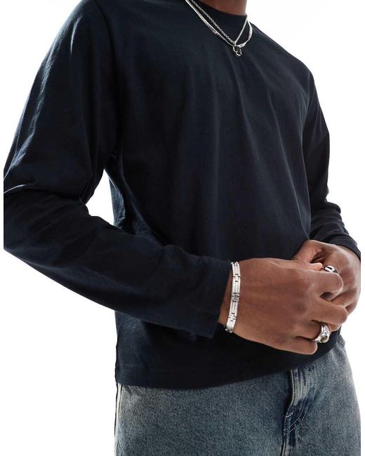 Cotton On Blue Long Sleeve T-shirt for men