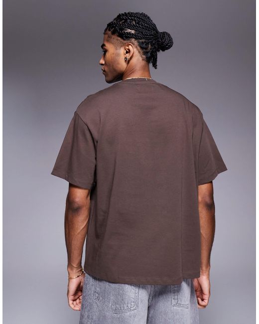 ADPT – kastiges oversize-t-shirt in Gray für Herren