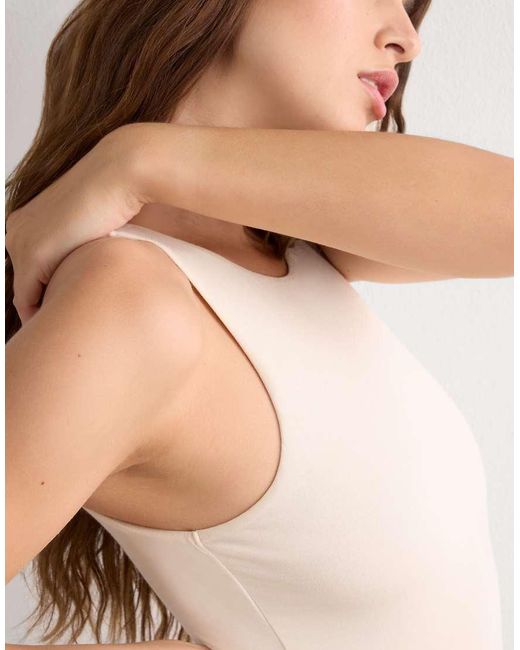 Intimissimi White Fresh Bamboo Bodysuit With Wide Straps