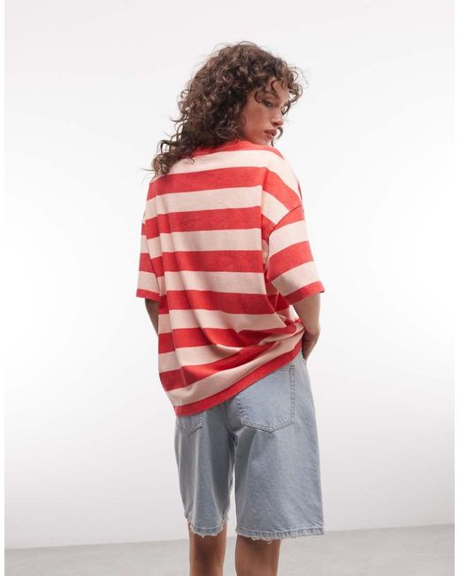 Collusion Red Relaxed Tee