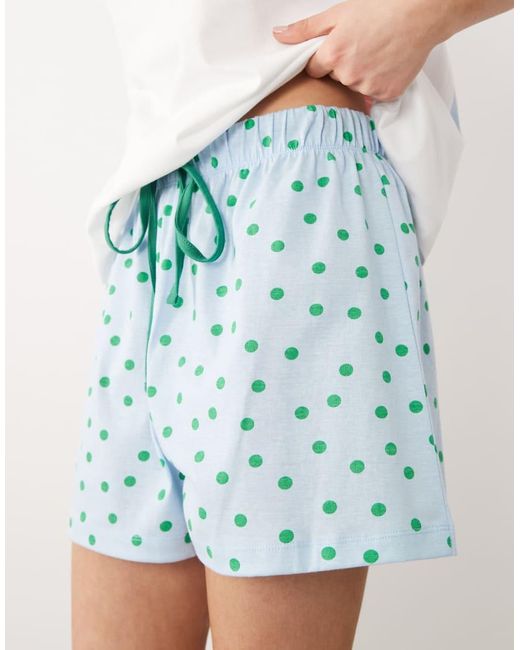 ASOS White Oversized Tee And Shorts Pajama Set With Tomato Graphic