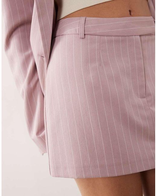 Miss Selfridge Pink Tailored Micro Mini Skort