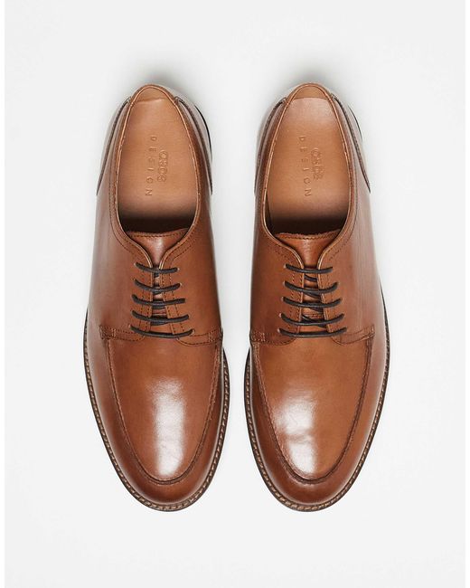 ASOS Brown Derby Lace Up Shoes for men