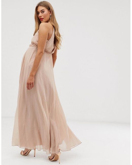 asos design maxi dress with pinny bodice in embroidered dobby