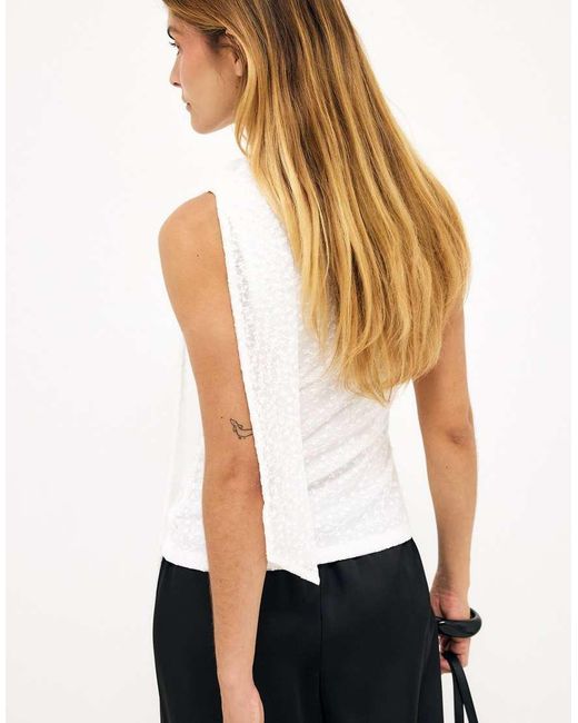 NA-KD White Halterneck Top