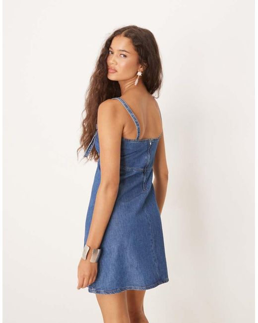Vestito Corto Medio di ASOS in Blue